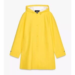 Zara Yellow Coated Jacket - NWT